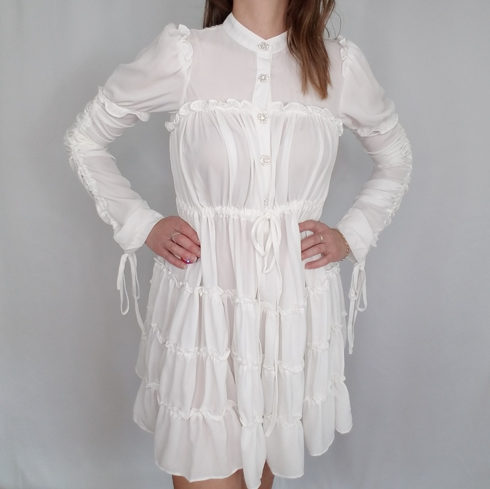 Ina White babydoll dress. - Picture 5 of 8
